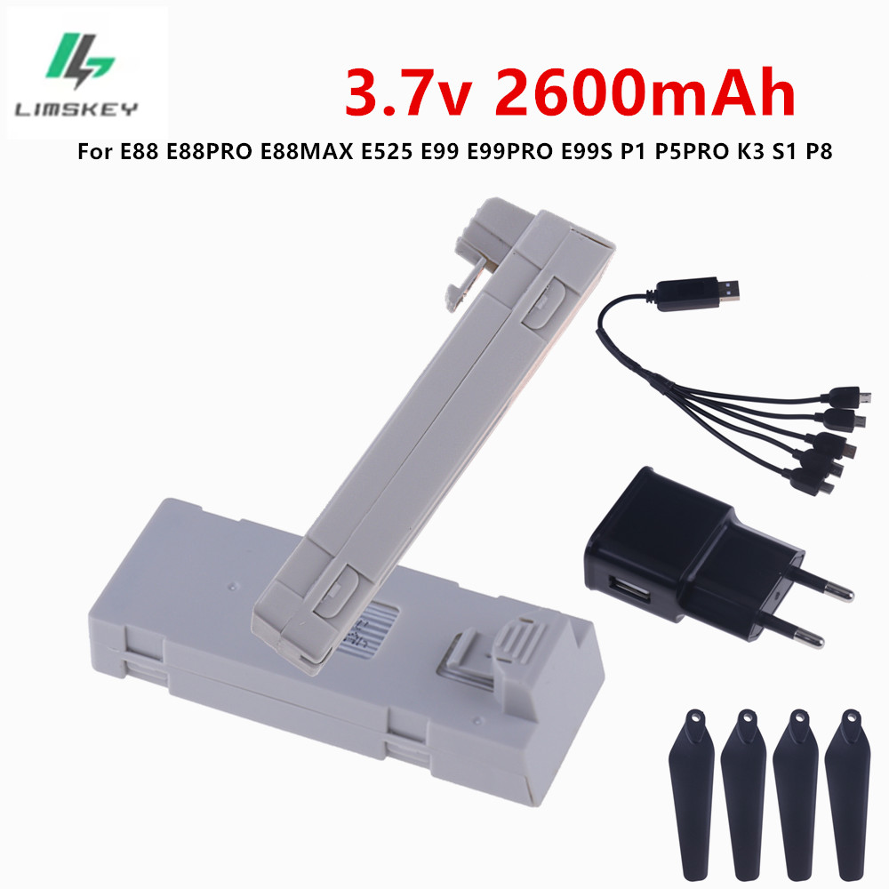 Drone Rc E88 Pro - Batterie 3.7V pour Mini Drone Uav