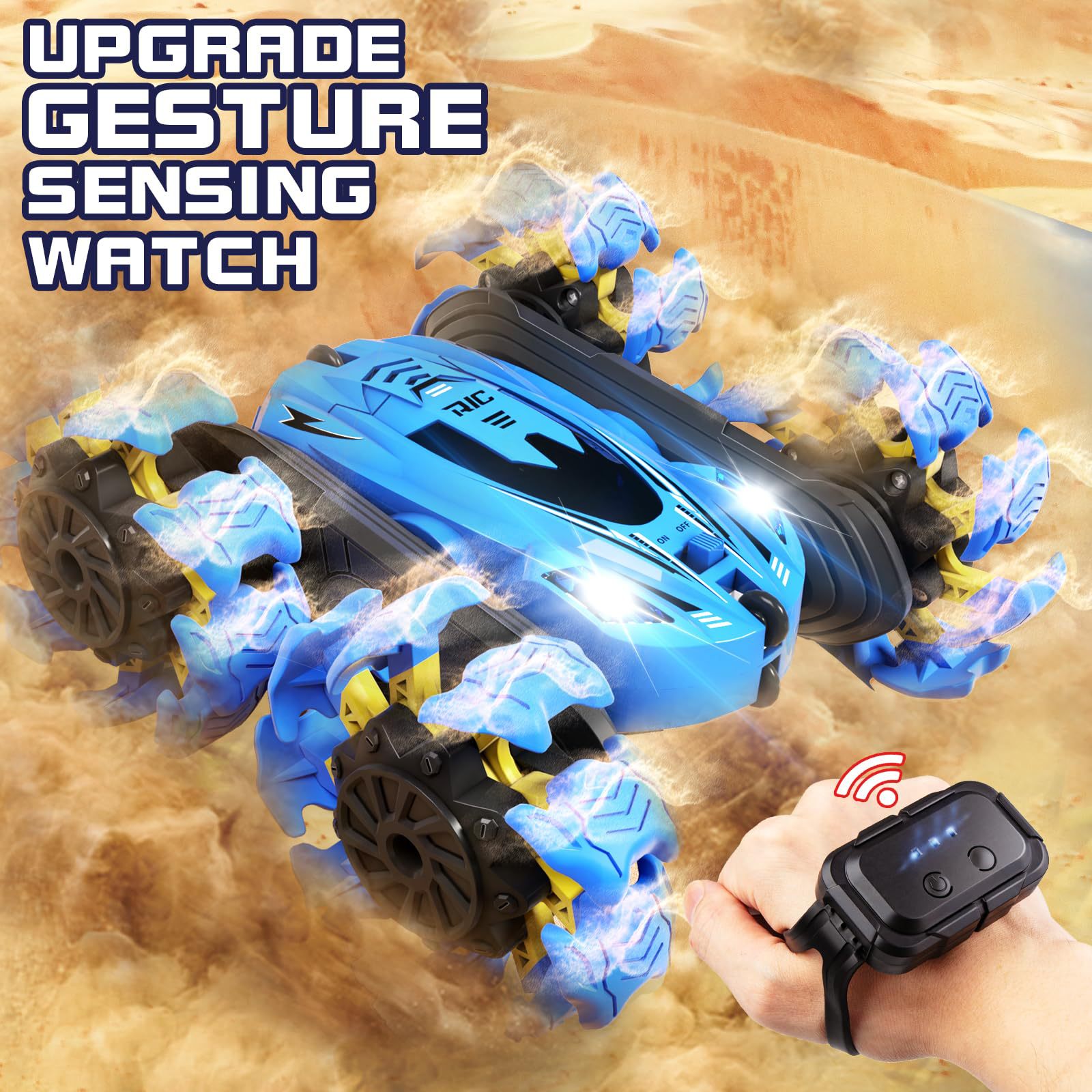 Drone Rc Bolide - Voiture RC haute vitesse 4x4 télécommandée