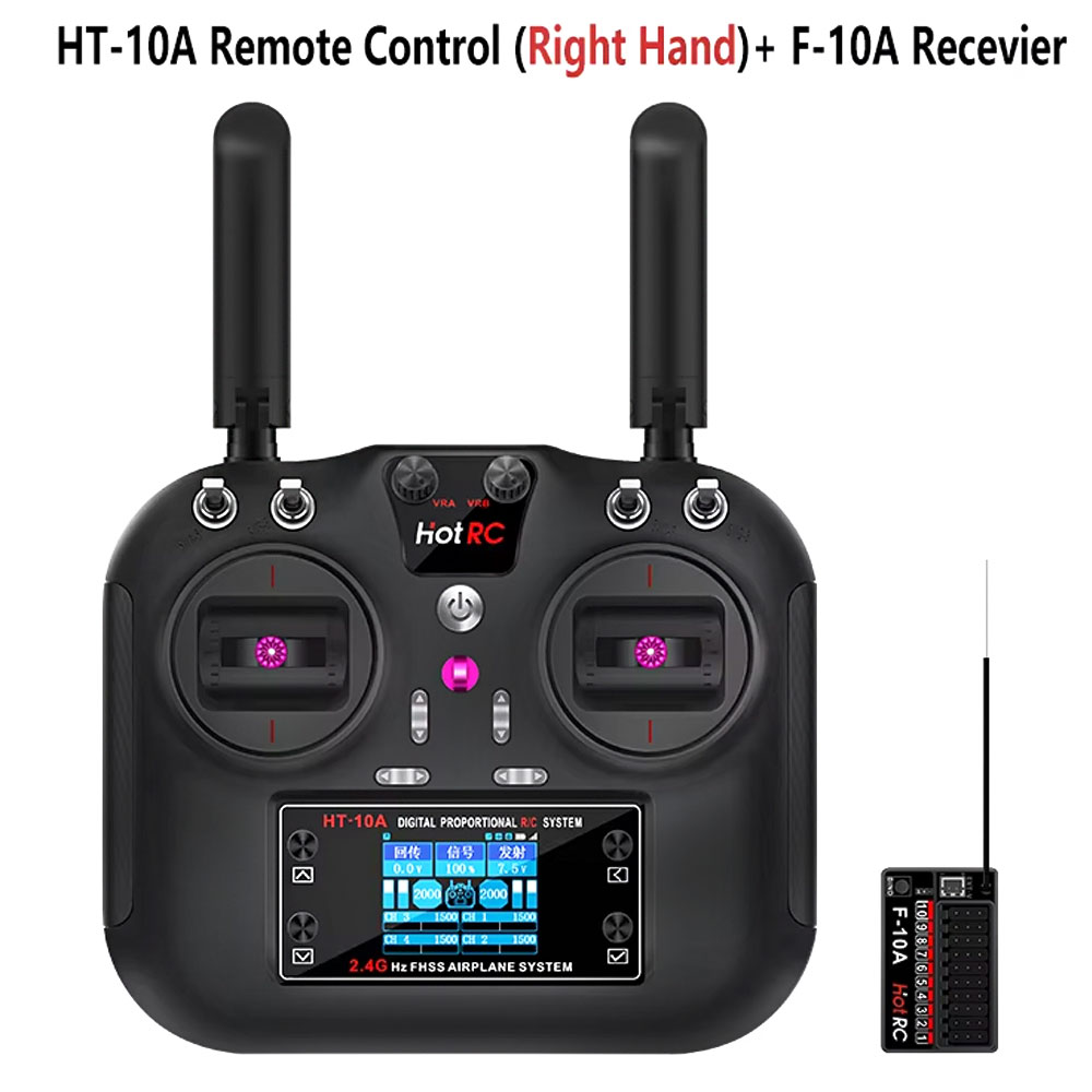 Drone Rc Controller And Receiver - Émetteur Hotrc HT-10A 2.4G 10CH et