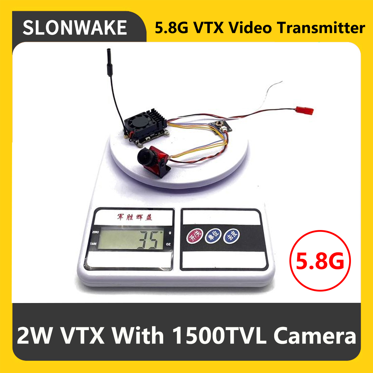 Drone Rc Controller And Receiver - Transmetteur FPV VTX SLONWAKE 5.8G 2000mW