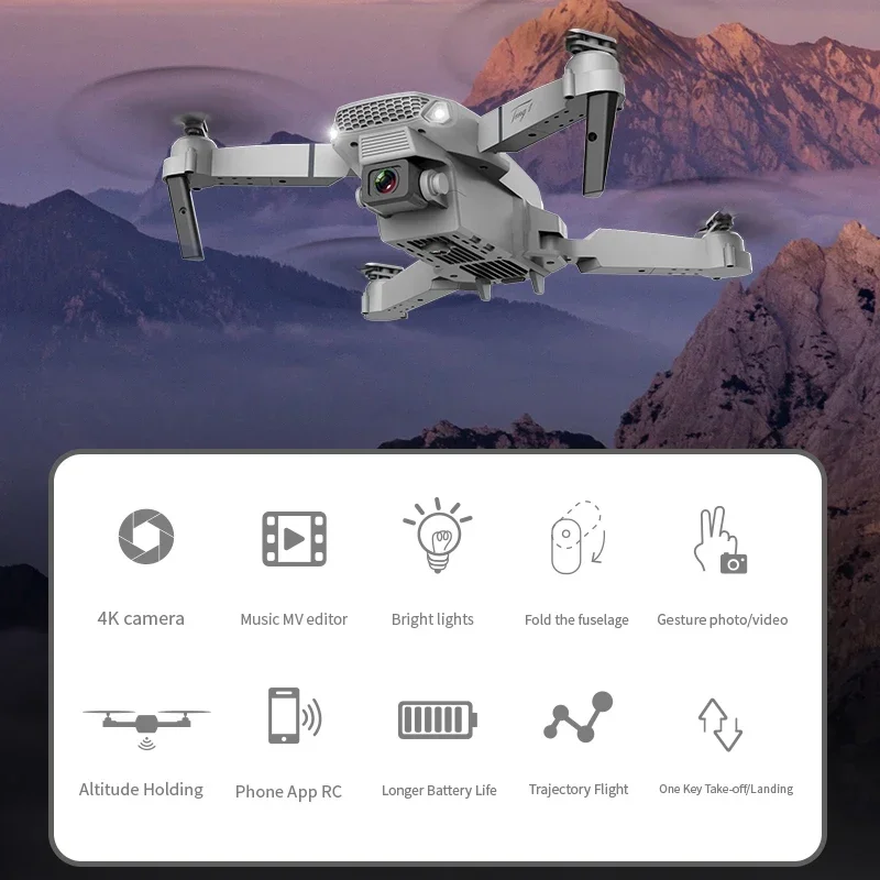 Nouveau Drone FPV WIFI E88 Pro - Drone Rc E88 Pro avis et prix