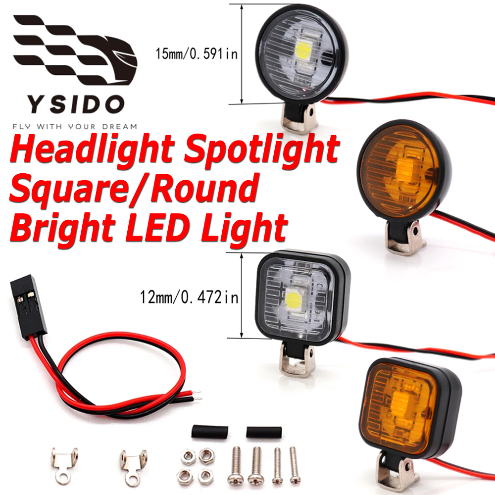 Phare LED carré/rond blanc et  - Drone Rc Bolide avis et prix