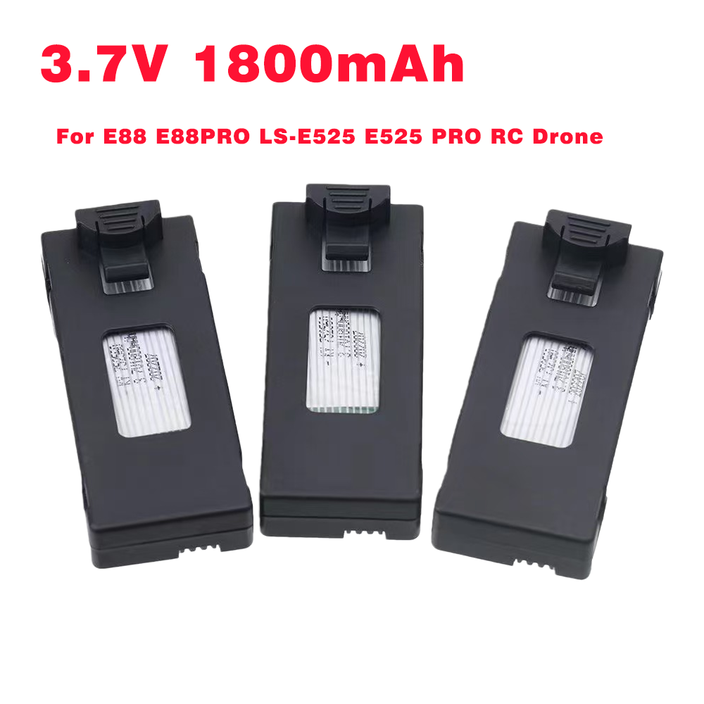Batterie de drone RC 3.7V 1800 - Drone Rc E88 Pro avis et prix
