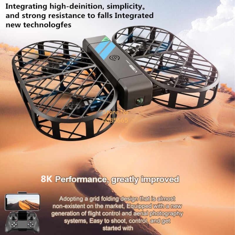 Caméra HD 8K 360 °   Protectio - Drone Rc Plegable avis et prix