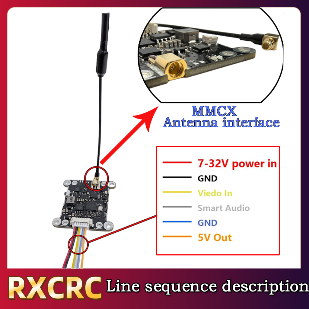 RXCRC 5.8G Module 48CH 1.6W VT - Drone Rc Controller And Receiver avis et prix