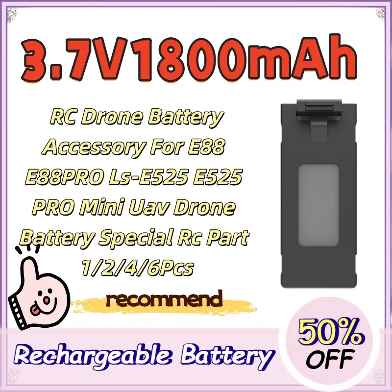 Batterie de drone RC 3.7V 1800 - Drone Rc E88 Pro avis et prix