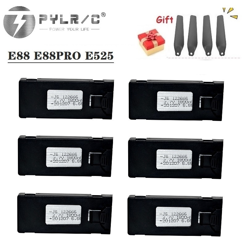 1/2/3/5/10 pièces 3.7V 1800Mah - Drone Rc E88 Pro avis et prix